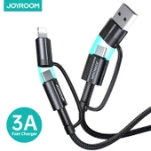 Joyroom 4'ü 1 Arada Çok Fonksiyonlu Hızlı Şarj Kablosu - 6