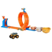 JBX64 Hot Wheels Monster Trucks Döngü ve Takla Bigfoot Oyun Parkuru - 2