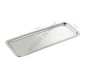 Hsgl Çelik Pastane Servis Tepsisi No:1 33cm x 13cm - 3