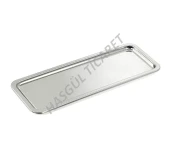 Hsgl Çelik Pastane Servis Tepsisi No:1 33cm x 13cm - 1