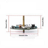 DC 6V LED Dönen Gyro Yanıp Sönen Işıklar Hobi Devresi DIY Lehimleme Kiti - Demonte(Montesiz) thumbnail 7