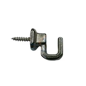 Vidalı Kanca, Askı Küçük - 15x18mm, Nikel - 100 Adet - 1