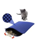 Kedi Tuvalet Önü Kum Toplayıcı Temizleyici Elekli Gri Paspas (5047) - 2