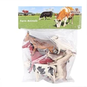 SH-9001- Poşetli 6Pcs 8 İnch  Çiftlik Hayvan ve Dinozor Set - 2