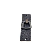 Antika Tarz Dekoratif Pirinç Dik Dövme Mobilya Kulbu - 90x31 Mm, Oksit - 1
