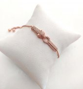 Asansörlü Swarovski Taşlı Kurt Kafası Bileklik Ayarlanabilir 9562 thumbnail 1