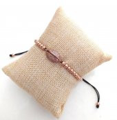 Asansörlü Swarovski Taşlı Bileklik Ayarlanabilir Kadın Rose Gold9562 - 2