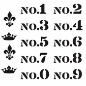 HOME DECOR MİNİ STENCIL HDM-13 25X25 - 1