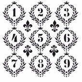 HOME DECOR MİNİ STENCIL HDM-12 25X25 - 1