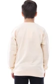 Basic Bisiklet Yaka Şardonlu Çocuk Sweatshirt 3-10 Yaş Krem thumbnail 12