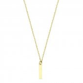 14 Ayar Altın İ Harfli Kolye thumbnail 1