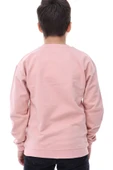 Basic Bisiklet Yaka Şardonlu Çocuk Sweatshirt 3-10 Yaş Pudra - 6