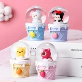 Mickey Mouse Işıklı Kar Küresi 9 Cm Alk3111 - 1