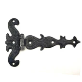 Antika Tarz Dekoratif Pirinç Kuyruklu Kelebek Menteşe - 94x147 Mm, Oksit - 1