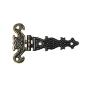 Dekoratif, Sac Tek Kuyruklu Menteşe - 40x68 Mm, Küçük, Antik, 1 Adet - 1