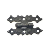 Antika Tarz Dekoratif Pirinç Yıldız Menteşe - 63x36 Mm, Oksit - 1