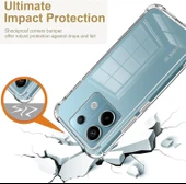 Xiaomi Redmi Note 13 Pro 5G Uyumlu Darbe Önleyici Sararmaya Dayanıklı Airbag Korumalı Ultra Slim TPU Şeffaf Silikon Kılıf - 7
