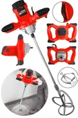 Germany Devir Ayarlı 9600W Elektrikli Alçı Boya Harç Karıştırıcı Kırmızı Model - 2