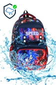 İlkokul Çantası Sonic 3'lü Set 42*30 Cm Beslenme Çantası Kalem Kutusu Ortopedik Erkek Çocuk - 4