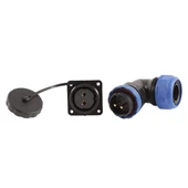 SD28 Su Geçirmez 2 Pin 28 Mm Dörtgen Konnektör 90° Dirsek - 3