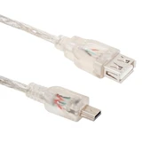 Powermaster USB 5 Pin Erkek-USB Dişi 1 Metre Kablo - 1