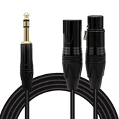 Magicvoice LD390A Canon Erkek Dişi - 6.3 Mm Stereo Erkek 1.5 Metre Kablo - 1