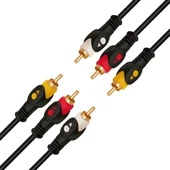 Powermaster 1.5 Metre 3RCA-3RCA Kablo - 1