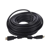 Fully G-507FS Plastik Düz Siyah 20 Metre Gold Poşetli Hdmi Kablo - 1
