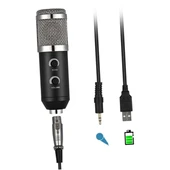 Haiki HK-100 3.5Mm Masaüstü Kondenser Stüdyo Podcast Yayıncı Mikrofonu 3 Metre Kablolu - 5