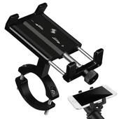 Powerway MT15 Motosiklet Bisiklet Scooter İçin Dayanıklı Gidon Uyumlu CNC Alüminyum Telefon Tutucu - 1