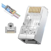 Powermaster PM-25748 EZ Plug Yeni Nesil 8 Pin Açık Uçlu RJ45 Soket 8P/8C (100’Lük Paket) - 1