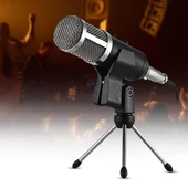 Haiki HK-100 3.5Mm Masaüstü Kondenser Stüdyo Podcast Yayıncı Mikrofonu 3 Metre Kablolu - 6