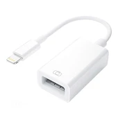 İpad İphone Lightning Uyumlu USB Girişli OTG Çevirici Adaptör (Flash Bellek-Mouse-Klavye Bağlamak İçin) - 1