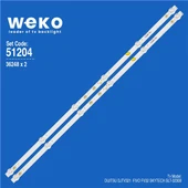 Wkset-6204 36248X2 Sj.Cx.D3200601-3030Hs-M  2 Adet Led Bar (6V6led57,2Cm) - 1