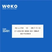 Wkset-5723 35491X12 Ms-L1759 V2 - Cy-65D15M-3030-36V-300Ma - A4 M184 Tb 1R 12 Adet Led Bar - 2