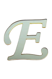 ÖFN Aksesuar GOLD E HARFİ PLEKSİ HARF 4 CM - 1