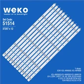 Wkset-6514 37207X12 2014_Sony_Dırect_48_A/B_3228_6Leds140404 12 Adet Led Bar - 1