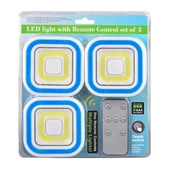 Powermaster PM-6936 Cob Ledli Pilli Uzaktan Kumandalı Üçlü Lamba - 4