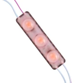 Powermaster 12 Volt 1.5 Watt Pembe Yanıp Sönen Parlak Tek Renk 2835 69 X 16 Mm IP65 160 - 180 Lümen 160 Derece Modül Led - 1