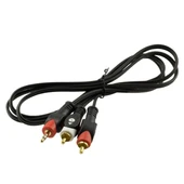 2RCA-3.5 Mm Stereo Erkek 1.5 Metre Kablo - 1