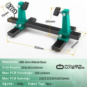 Powermaster PM-26594 Ayarlanabilir PCB Levha Board Tutucu Havya Tamir Standı - 3