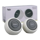 Magicvoice MV-24845 1+1 USB AUX Oval Multımedia Ses Sistemi Speaker - Hoparlör 2X3watt - 4