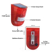 Powermaster PM-26943 Sesli Hayvan Kovucu Alarm Cihazı Solar Panelli - 2