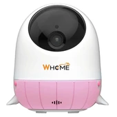 Whome Yapay Zeka Destekli 2K PTZ Gece Görüşlü Pembe Wifi Bebek Güvenlik Kamerası (128 GB TF Kart Destekli) - 1