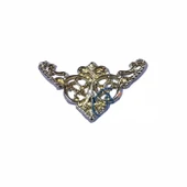Dekoratif Köşe Süsü, Köşelik - Küçük, 19x34mm, Sarı, 100 Adet - 1