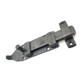 Antika Tarz Dekoratif Pirinç Yassı Kapı Sürgüsü - 35x145 Mm, Oksit - 1