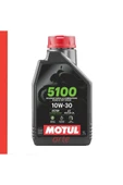 Motul 5100 10W-30 4T Motosiklet Motor Yağı – 1 Litre | Yeni Tarihli | Yarı Sentetik - 1