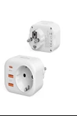 Ac-115 2500w 3.4a 2usb 1type-c 1soket Akım Korumalı Şarj Adaptörü Priz Çoğaltıcı - 5