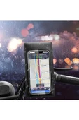 Motosiklet 360° Döndürülebilir Su Geçirmez Telefon Kılıfı Telefon Tutucu 4  -7.2 İnç - 2