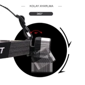 4 Modlu Sensörlü Şarjlı Güçlü Kafa Lambası Wt-248 - 4